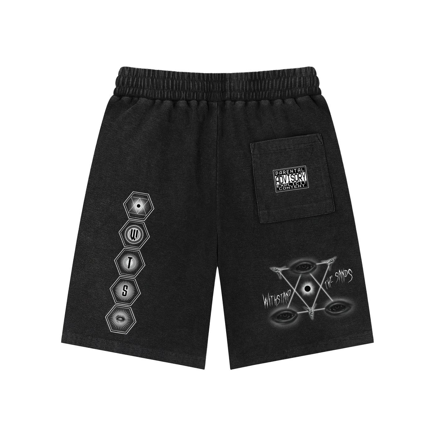 Mineral Wash Waffle Knit Shorts