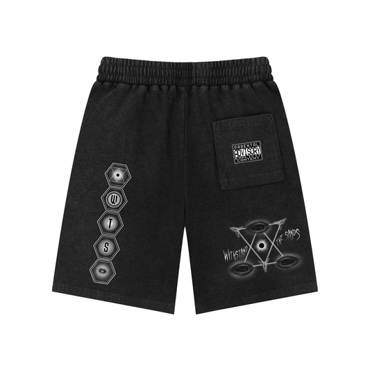 Mineral Wash Waffle Knit Shorts