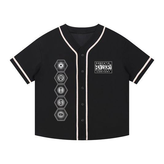 Contrast Piped Button-Up Jersey