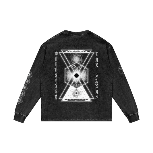 Acid Wash Oversize Long Sleeve T-Shirt