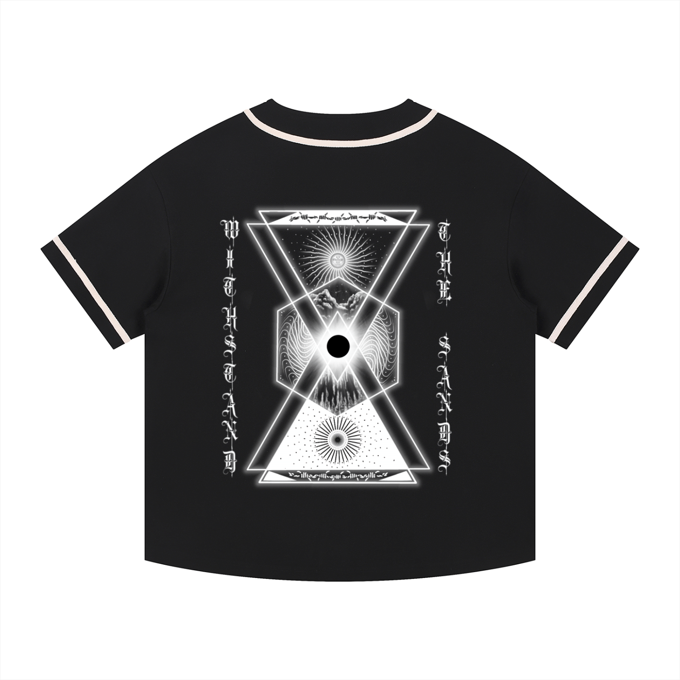 Contrast Piped Button-Up Jersey