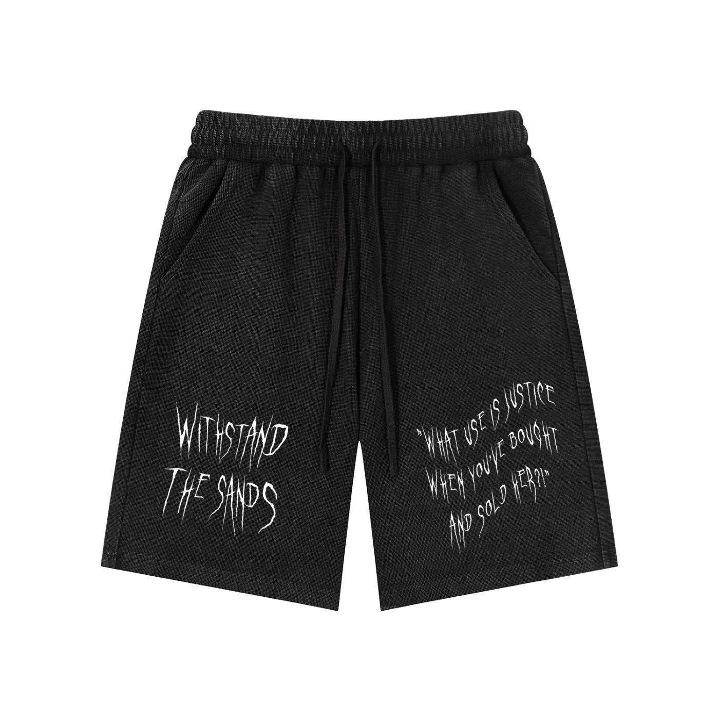 Mineral Wash Waffle Knit Shorts