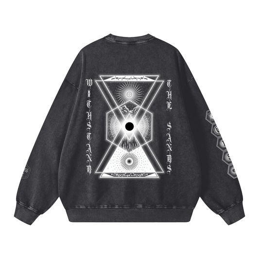 Snow Washed Oversized Sweatshirt