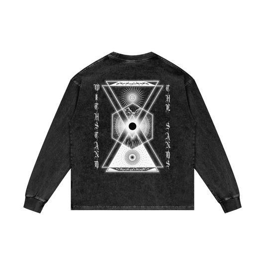 Acid Wash Oversize Long Sleeve T-Shirt