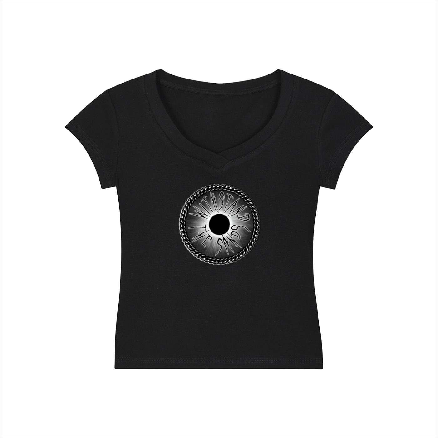 Essential V-Neck Bodycon T-Shirt