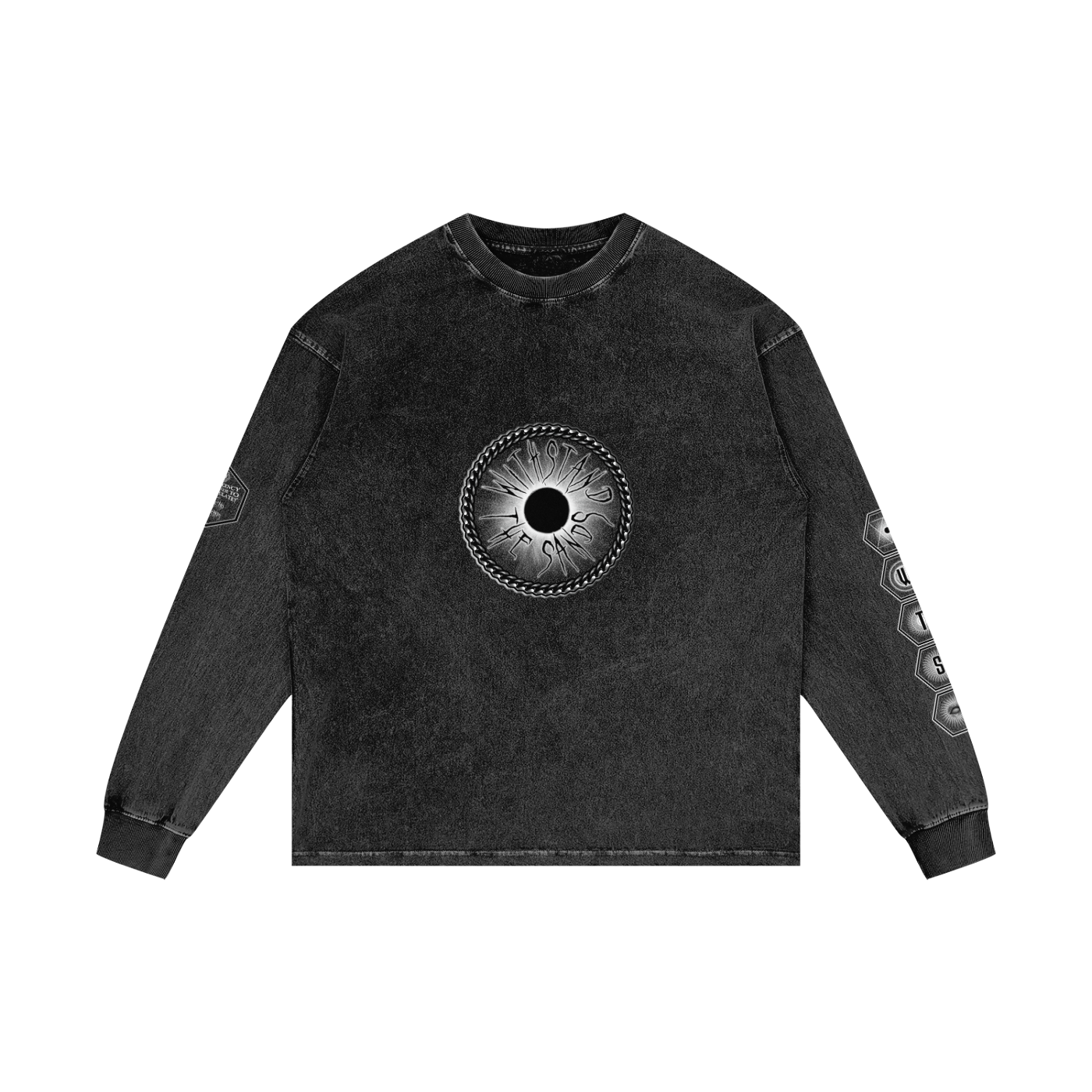 Acid Wash Oversize Long Sleeve T-Shirt
