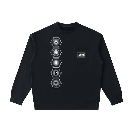 Heavyweight Patch Pocket Crewneck Sweatshirt